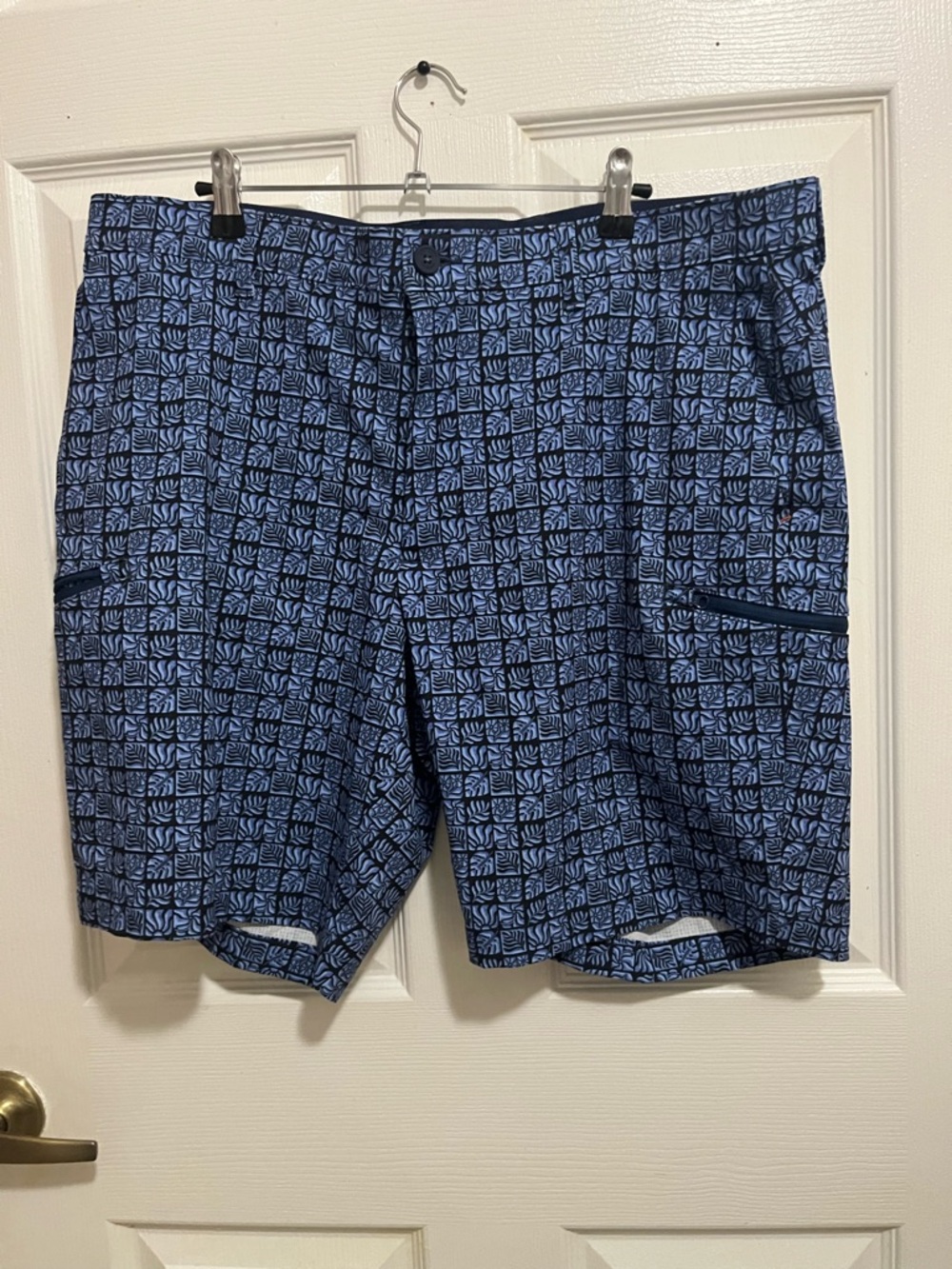 Tommy Bahama Blue Patterned Men’s Swim Trunks